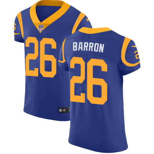 Nike Rams #26 Mark Barron Royal Blue Alternate Men's Stitched NFL Vapor Untouchable Elite Jersey